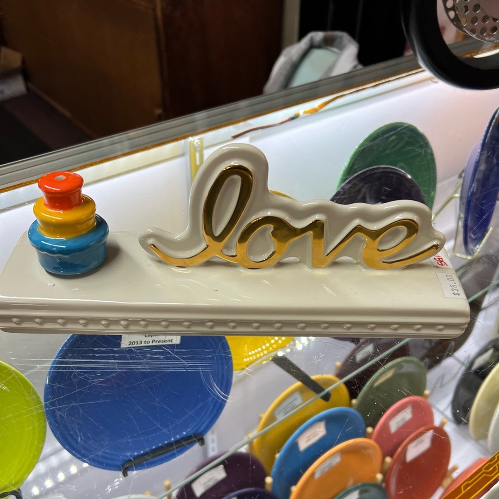 Nora Fleming love sign. New in box.